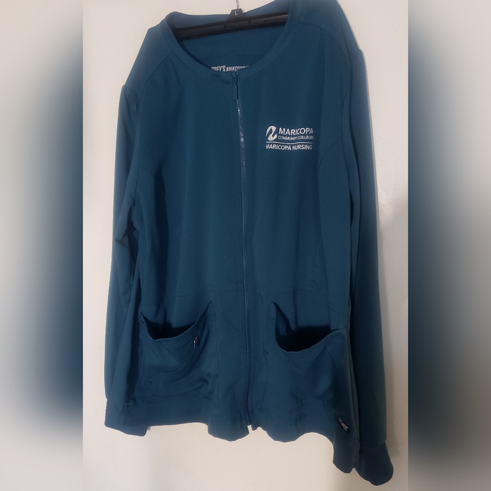Grey's Anatomy Scrub Jacket Zip-Up Jacket with Pockets